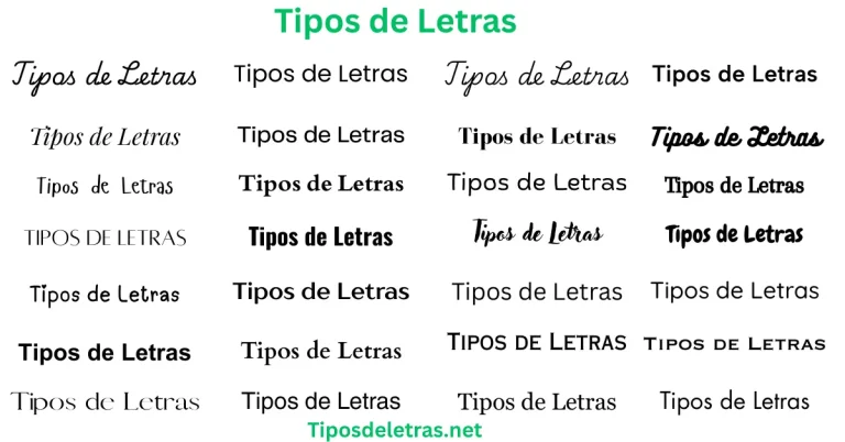 tipos de letras bonitas